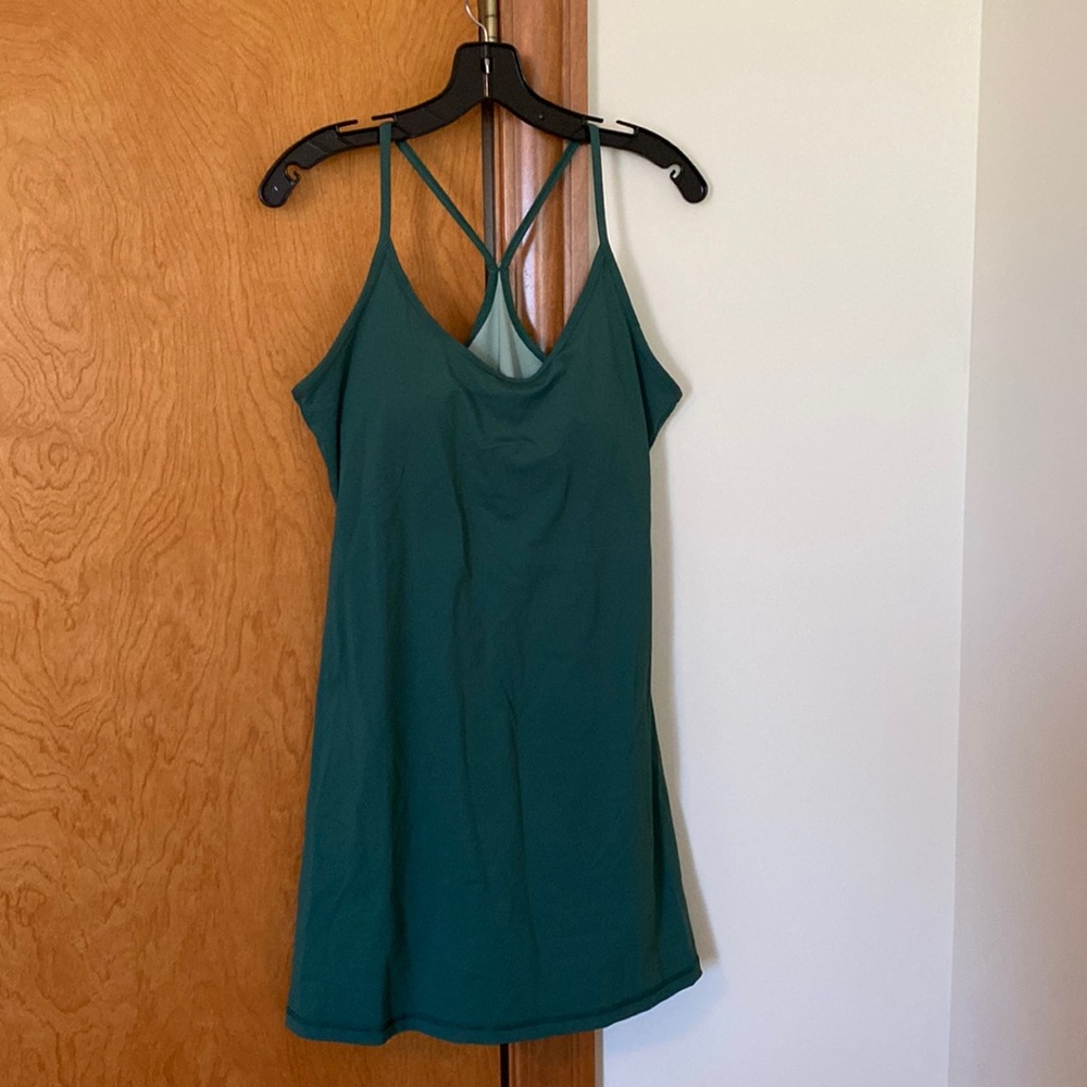 Active tennis dress with built in short